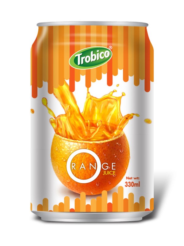 679 Trobico Orange juice alu can 330ml